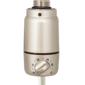 Radiatorconnect Therm Electronic Inox Grey elektrisch verwarmingselement met thermostaat