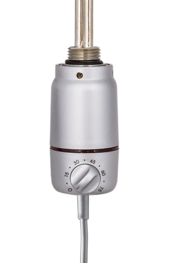 Radiatorconnect elektrisch verwarmingselement GT Satin met elektronische thermostaat 1 Therm Electronic Satin van Radiatorconnect