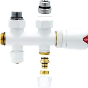 Detail Belrad onderblok aansluitset recht wit – M30 x 16-2