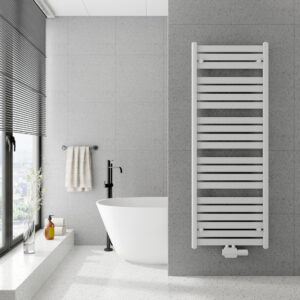 Berlin Wit Designradiator 600 mm – Radiatorconnect met ovale buizen RAL 9016