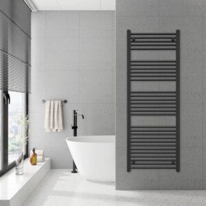 Radiatorconnect Milan Handdoekradiator Zwart – Breedte 600 mm | RAL 9005 1