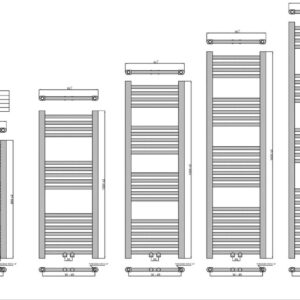 Radiatorconnect Roma Handdoekradiator Wit – Breedte 500 mm 2