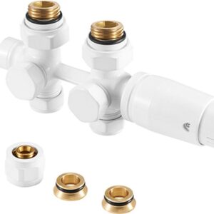 Onderblok Combo wit RAL 9016 – detailweergave Radiatorconnect