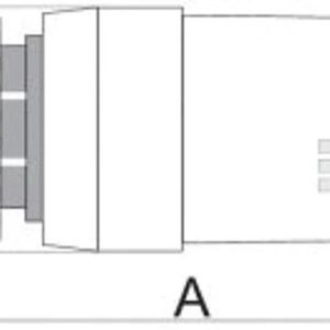 Detail van Radiatorconnect Thermostaatknop Hydroland Wit M30 x 1.5