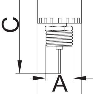 Radiatorconnect ontluchter 1/2 Messing zij‑stopventiel