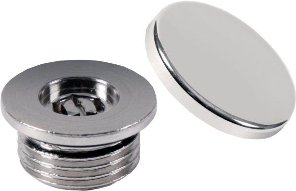 Radiatorconnect ontluchter O-ring afdichting met chroom deksel 1-2 1 Ontluchter radiator Radiatorconnect Chroom 1/2