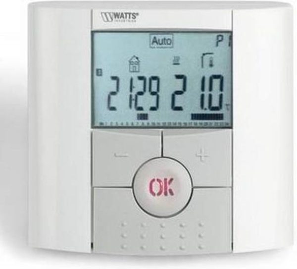 Watts Belux Light Kamerthermostaat LCD – Watts Watts Belux Light Kamerthermostaat LCD