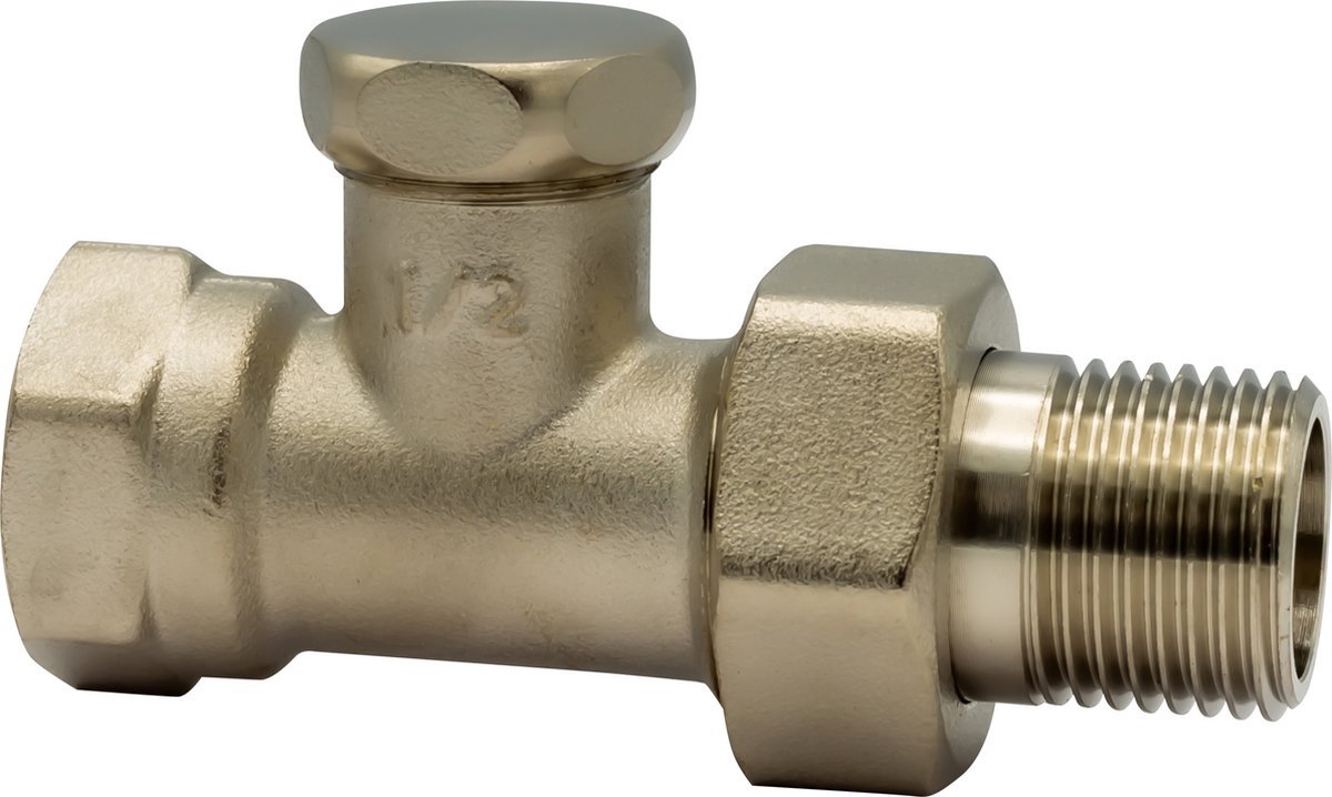 Radiatorconnect Radiatorvoetventiel Recht 1/2MV