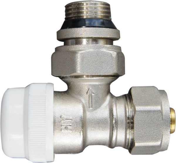 Radiatorconnect thermostatische Radiatorkraan 1-2 x 16 knel haaks 1 Radiatorconnect Thermostatische Radiatorkraan 1/2 x 16 knel haaks