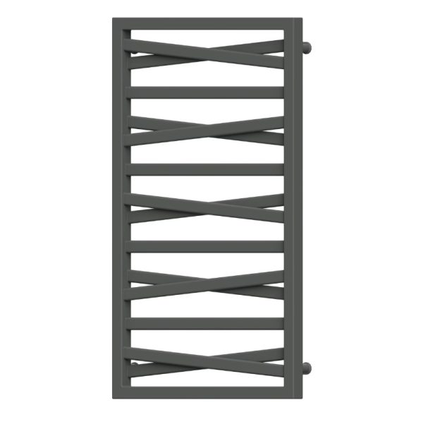 Detail designprofiel Figo radiator 53 cm zwart