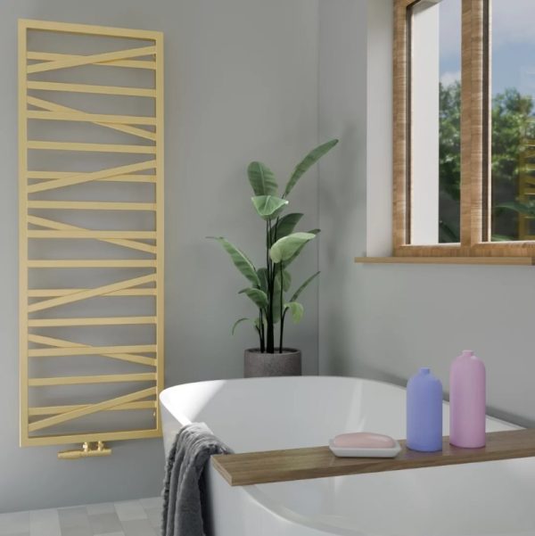 Fala Goud Breedte 530 mm designradiator van Radiatorconnect