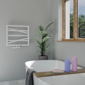Fala radiator 53 cm middenaansluiting wit detail