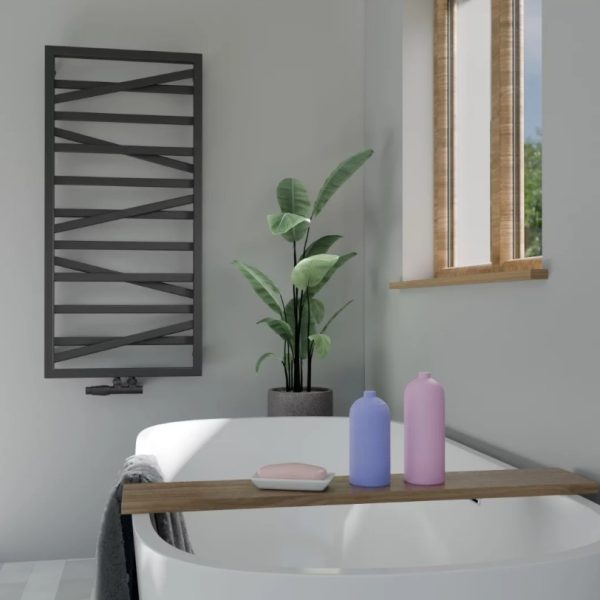 Detail Fala designradiator 53 cm vlakke voorkant