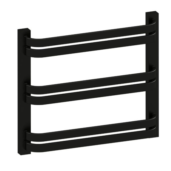 Pola handdoekradiator 540 mm zwart handdoekruimte detail