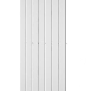 Detail front 7 verticale buizen London 532 mm wit