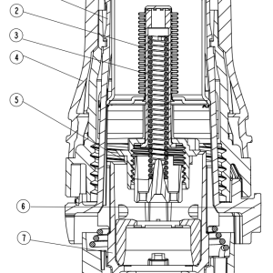 Technische tekening Danfoss Redia thermostaatknop M28 x 1.5 afmetingen