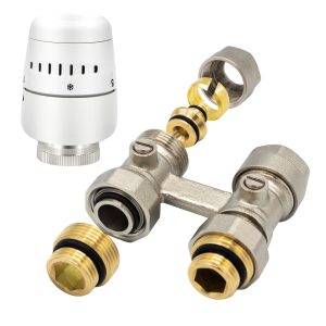 Belrad H-blok Recht 16 mm met Thermostaatknop - Radiatorconnect