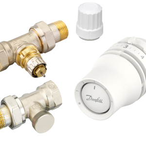 Danfoss Thermostatische Radiatorkraan Recht Zwart 1/2 x 1/2 - Radiatorconnect