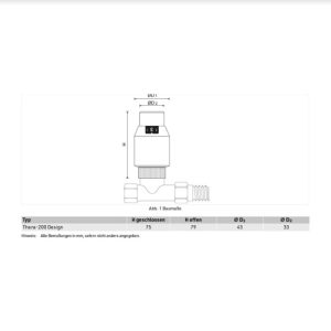 Honeywell Thera T4321 thermostaatknop zwart chroom detail