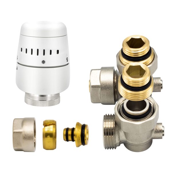 Belrad H-Blok radiatoraansluitset haaks nikkel wit 1 Belrad H-Blok radiatoraansluitset haaks nikkel wit | Radiatorconnect