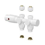 Belrad thermostatisch onderblok glanzend wit - Radiatorconnect