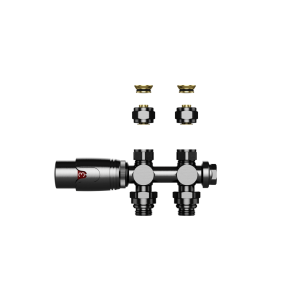Belrad thermostaatknop set gunmetal onderblok