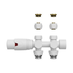 Belrad thermostaatknop set mat wit onderblok