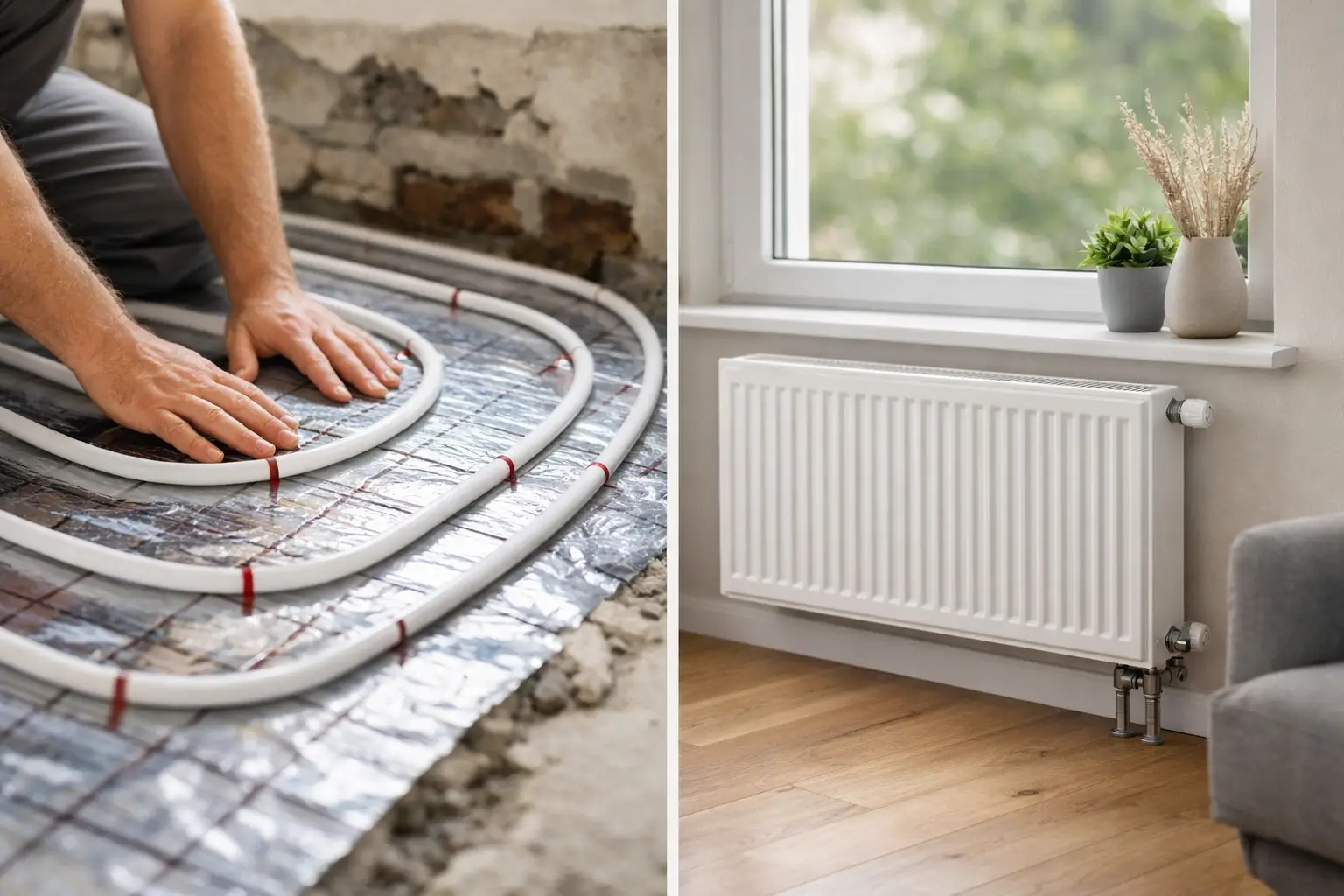 Vloerverwarming of radiatoren bij renovatie?